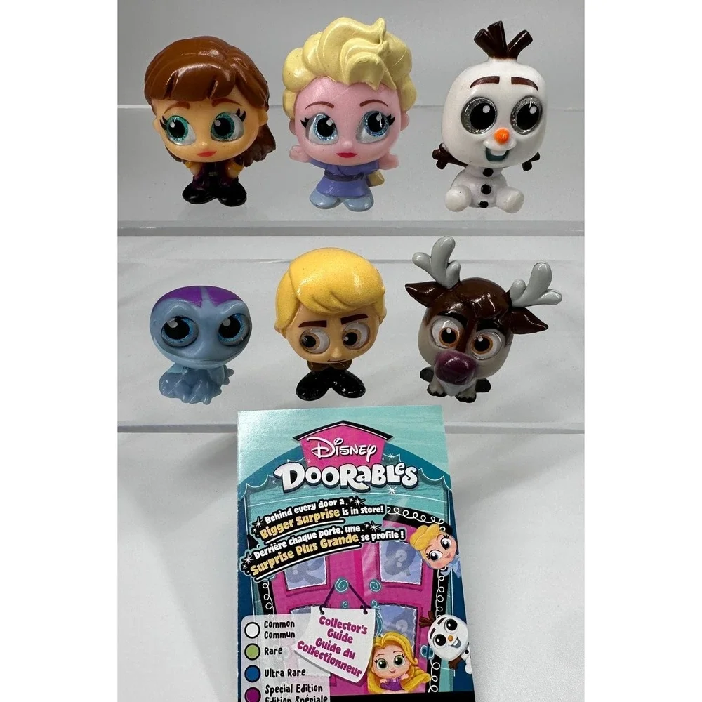 Disney Doorables FROZEN Elsa Anna Olaf Kristoff Sven COMPLETE SERIES 4 SET OF 6
